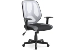 Genesee Light Gray & Black Mesh Office Chair