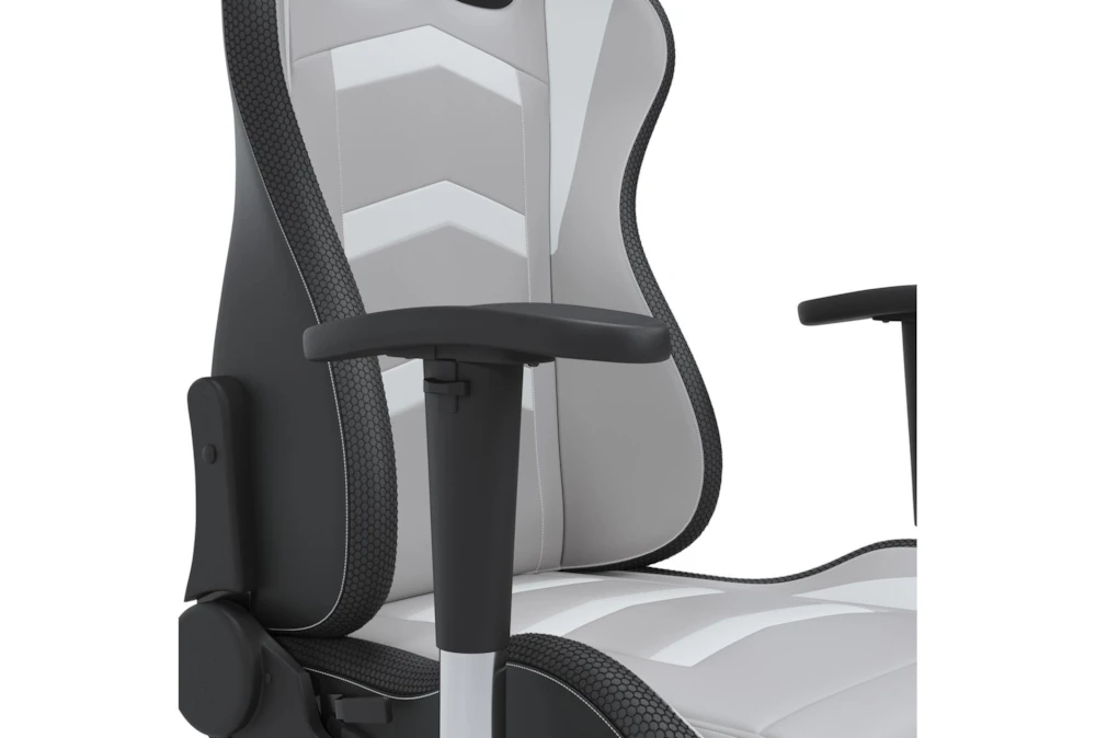 Alderton White & Gray Gaming Chair With Led Lighting 8 Alderton White & Gray Gaming Chair With Led Lighting - Image 6