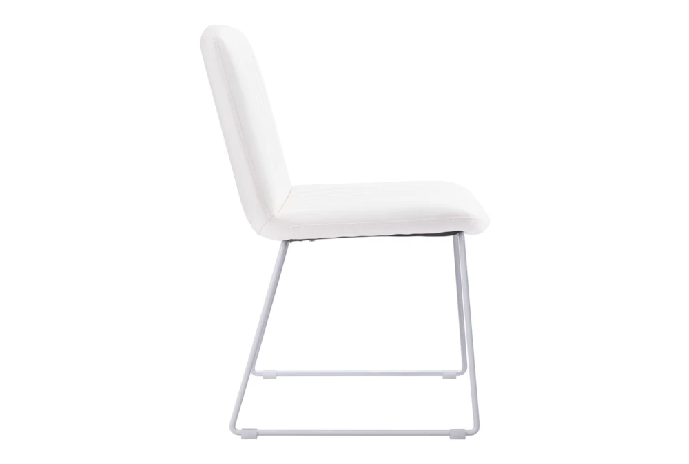 Adeo White Dining Chair Set Of 2 4 Adeo White Dining Chair Set Of 2 - Image 2