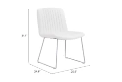 Adeo White Dining Chair Set Of 2 17 Adeo White Dining Chair Set Of 2 -Furniluxe 307424 detail 50