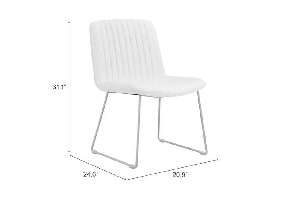 Adeo White Dining Chair Set Of 2 10 Adeo White Dining Chair Set Of 2 - Image 8