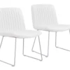 Adeo White Dining Chair Set Of 2 -Furniluxe 307424 white metal dining chair signature 02