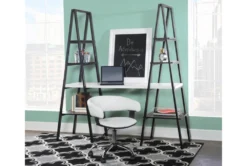 Carnelian White Faux Leather Barrel Office Chair -Furniluxe 307696 white polyurethane office chair room 86