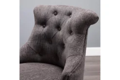 Lunado Charcoal Office Chair -Furniluxe 307698 grey polyester office chair detail 45