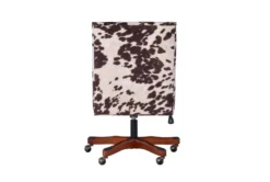 Callippe Brown Cowprint Office Chair -Furniluxe 307706 brown polyester office chair back 83