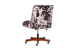 Callippe Brown Cowprint Office Chair -Furniluxe 307706 brown polyester office chair back 84