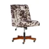 Callippe Brown Cowprint Office Chair -Furniluxe 307706 brown polyester office chair signature 05