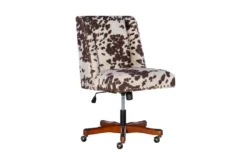 Callippe Brown Cowprint Office Chair