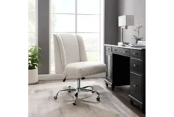 Callippe Office Chair Sherpa -Furniluxe 307775 white polyester office chair room 86