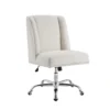 Callippe Office Chair Sherpa -Furniluxe 307775 white polyester office chair signature 01