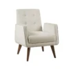 Morgan Accent Chair -Furniluxe 309561 beige wood accent chair signature 01