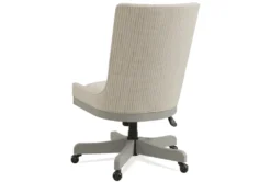 Seybert Grey Upholstered Desk Chair -Furniluxe 310644 grey polyester office chair back 82