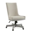Seybert Grey Upholstered Desk Chair -Furniluxe 310644 grey polyester office chair signature 01