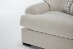 Muirfield 52" Chair/Ottoman Set -Furniluxe 311500 natural fabric chair and ottoman set detail 44