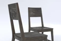 Titan Dining Side Chair Set Of 2 -Furniluxe 312778 grey concrete laminate dining chair detail 44