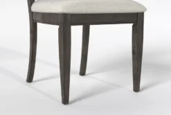 Valencia Dining Side Chair With Upholstered Seat Set Of 2 -Furniluxe 312830 grey wood dining chair detail 44