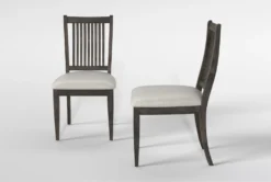 Valencia Dining Side Chair With Upholstered Seat Set Of 2 -Furniluxe 312830 grey wood dining chair side 20