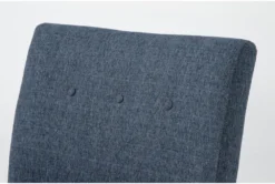 Rosie Denim Accent Chair -Furniluxe 313057 blue fabric accent chair detail 44