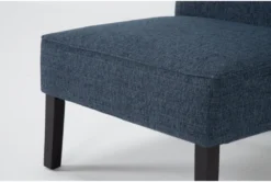 Rosie Denim Accent Chair -Furniluxe 313057 blue fabric accent chair detail 45