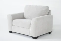 Banks II Oversized Chair -Furniluxe 313411 grey fabric chair side 18