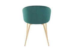 Rose Emerald Velvet Dining Chair -Furniluxe 314366 green velvet dining chair back 82