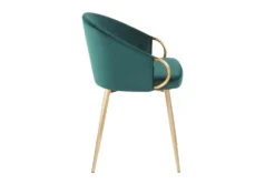 Rose Emerald Velvet Dining Chair -Furniluxe 314366 green velvet dining chair side 14