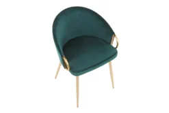 Rose Emerald Velvet Dining Chair -Furniluxe 314366 green velvet dining chair top 31