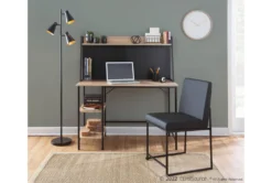 Ian Black Faux Leather Dining Chair Set Of 2 -Furniluxe 314379 black faux leather dining chair room 86