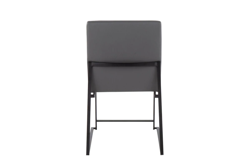 Ian Grey Faux Leather Dining Chair Set Of 2 5 Ian Grey Faux Leather Dining Chair Set Of 2 - Image 3