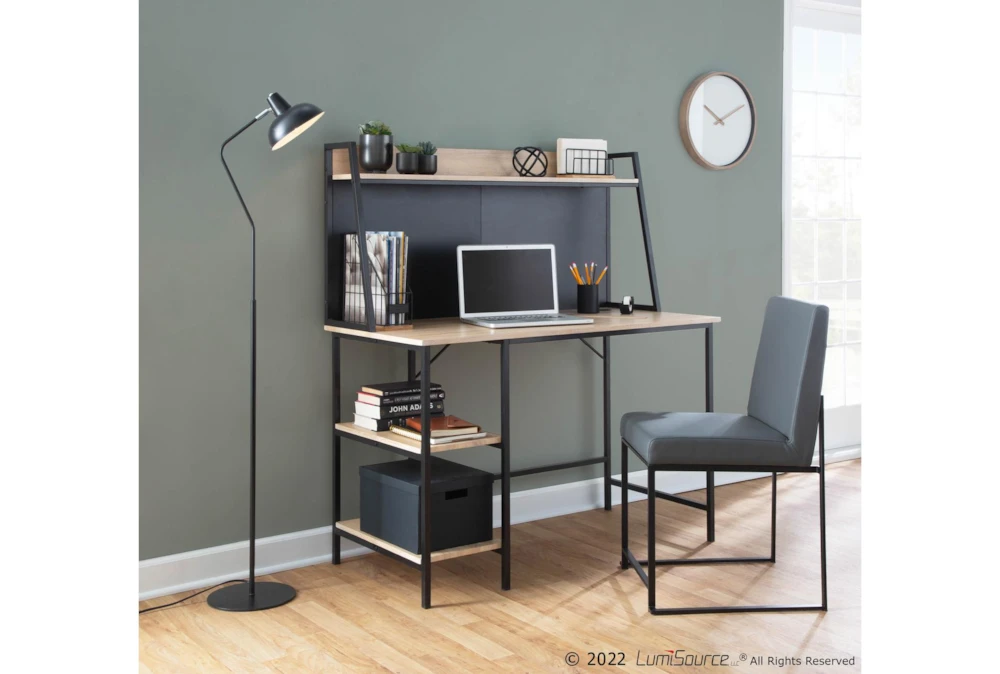 Ian Grey Faux Leather Dining Chair Set Of 2 6 Ian Grey Faux Leather Dining Chair Set Of 2 - Image 4