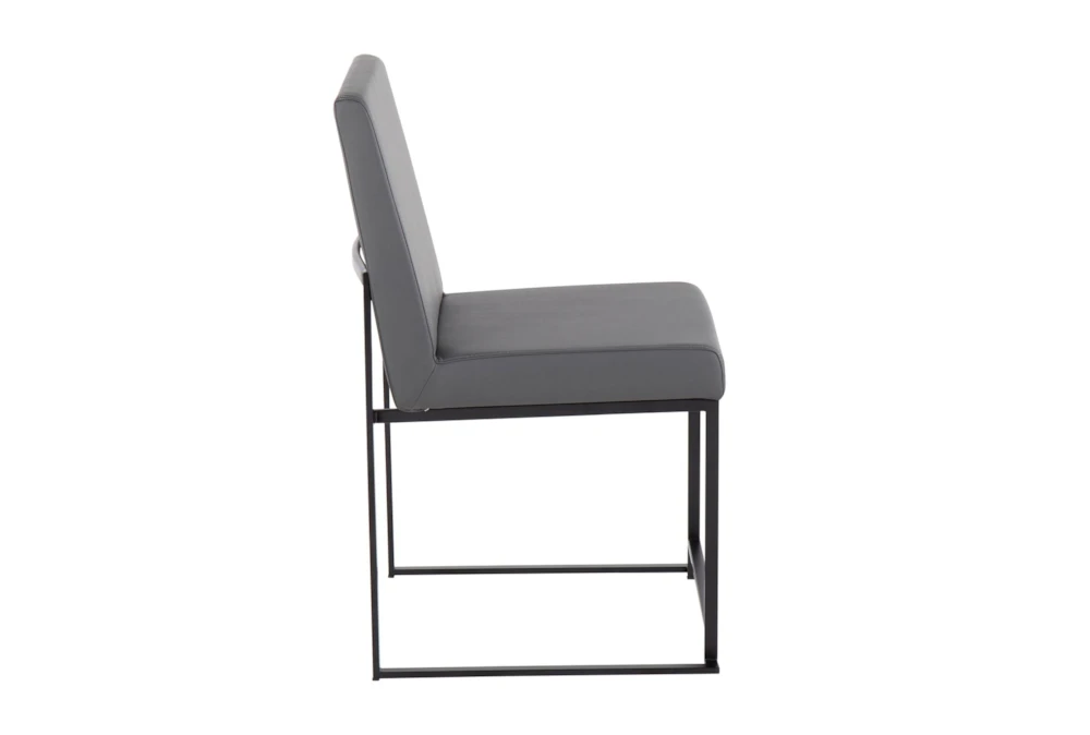 Ian Grey Faux Leather Dining Chair Set Of 2 9 Ian Grey Faux Leather Dining Chair Set Of 2 - Image 7