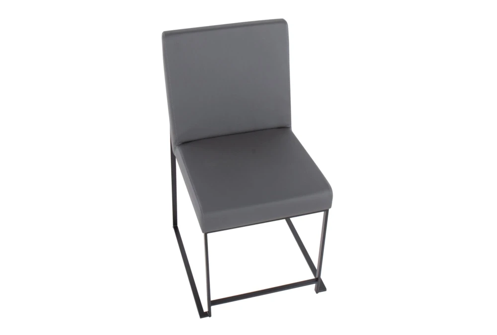 Ian Grey Faux Leather Dining Chair Set Of 2 10 Ian Grey Faux Leather Dining Chair Set Of 2 - Image 8