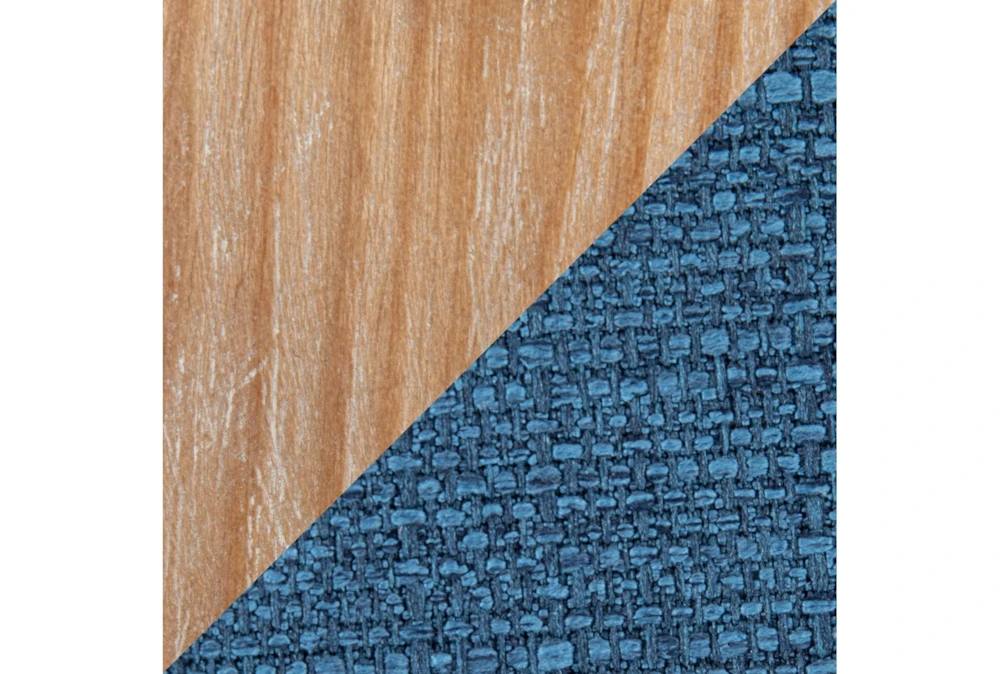 Ashton White Washed Wood And Blue Fabric Dining Chair Set Of 2 7 Ashton White Washed Wood And Blue Fabric Dining Chair Set Of 2 - Image 5