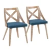 Ashton White Washed Wood And Blue Fabric Dining Chair Set Of 2 1 Ashton White Washed Wood And Blue Fabric Dining Chair Set Of 2 -Furniluxe 314420 blue polyester dining chair signature 01