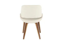 Rizzi Walnut And Cream Fabric Dining Chair Set Of 2 13 Rizzi Walnut And Cream Fabric Dining Chair Set Of 2 -Furniluxe 314424 white polyester dining chair back 82