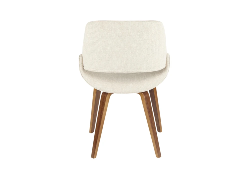 Rizzi Walnut And Cream Fabric Dining Chair Set Of 2 7 Rizzi Walnut And Cream Fabric Dining Chair Set Of 2 - Image 5