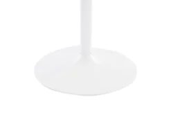 Dia White Steel And White Wood 36" Dining Table -Furniluxe 314436 white wood dining table base 67