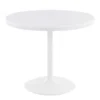 Dia White Steel And White Wood 36" Dining Table -Furniluxe 314436 white wood dining table signature 01