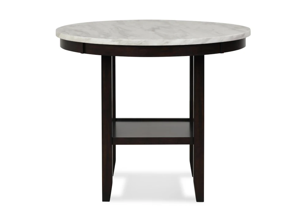 Leslie 46" Faux Marble Round Counter Table 3 Leslie 46" Faux Marble Round Counter Table