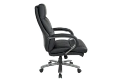 Ezra Big And Tall Faux Leather Office Chair 8 Ezra Big And Tall Faux Leather Office Chair -Furniluxe 315489 black faux leather office chair detail 45