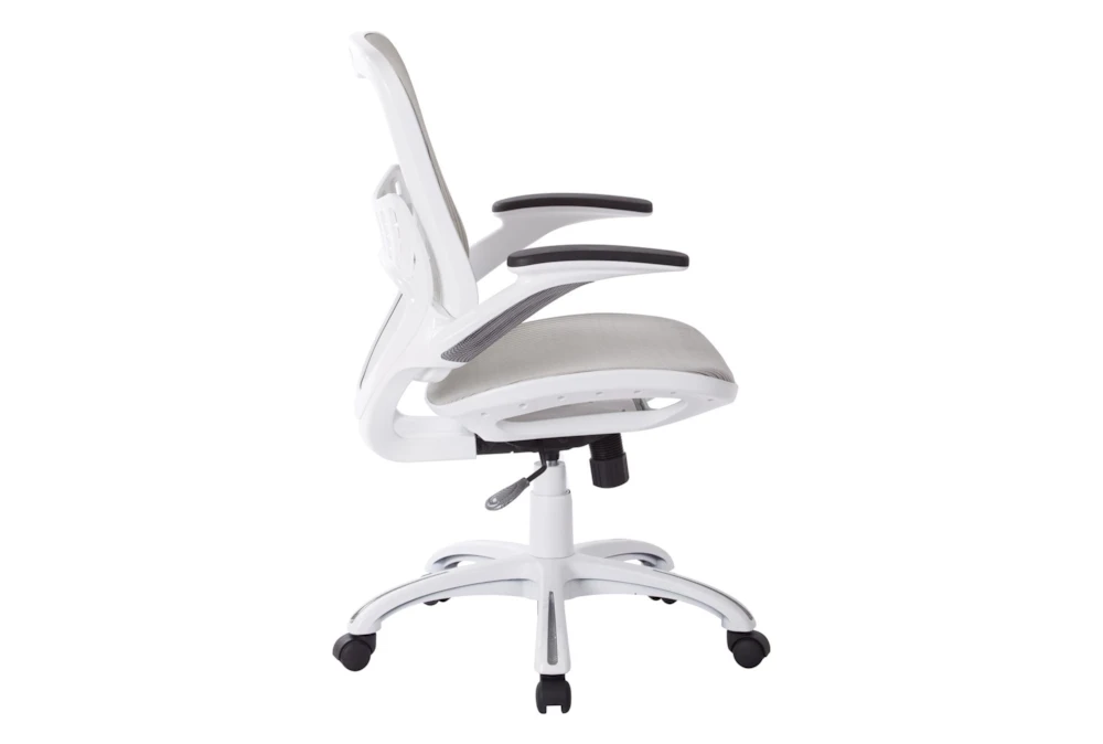 Caty White Mesh Office Chair With Wheels 4 Caty White Mesh Office Chair With Wheels - Image 2