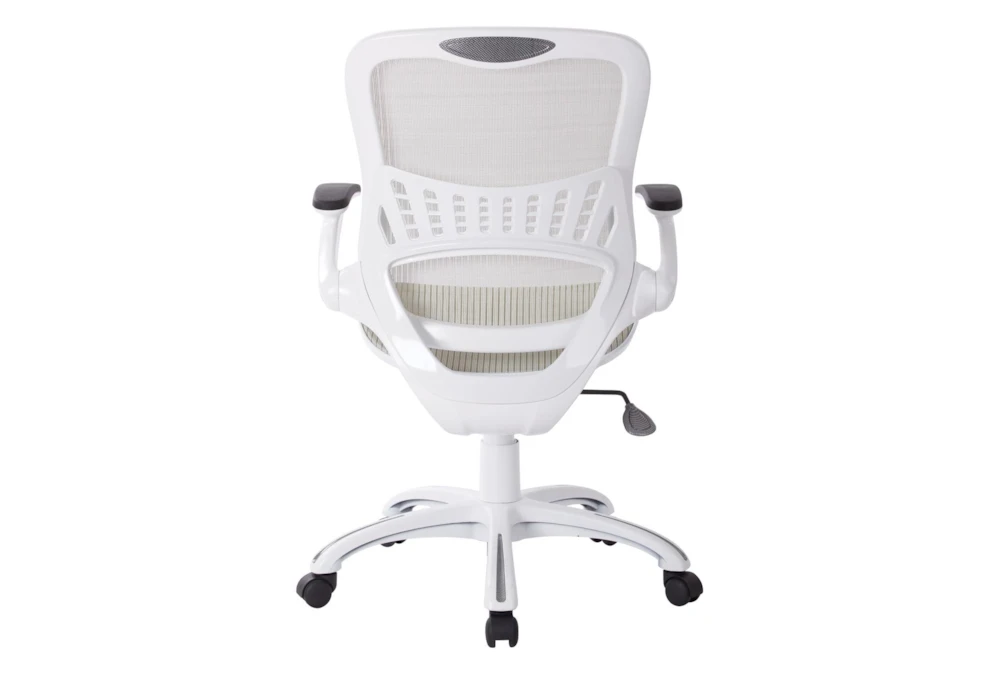 Caty White Mesh Office Chair With Wheels 5 Caty White Mesh Office Chair With Wheels - Image 3