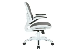 Caty Black Mesh Office Chair With Wheels -Furniluxe 316050 black polyester office chair detail 45