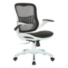 Caty Black Mesh Office Chair With Wheels -Furniluxe 316050 black polyester office chair signature 01
