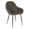 Pepper Smoke Chair With Black Frame -Furniluxe 316110 grey plywood accent chair signature 01