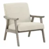 Tommy Linen Armchair With Brushed Grey Finish Frame 2 Tommy Linen Armchair With Brushed Grey Finish Frame -Furniluxe 316124 white plywood accent chair signature 01