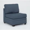 Solimar Denim Armless Chair -Furniluxe 316312 blue fabric chair signature 01