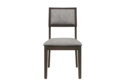 Eamer Dining Side Chair 9 Eamer Dining Side Chair -Furniluxe 316805 grey wood dining chair detail 45