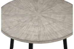 Matty 48" Round Dining Table -Furniluxe 316809 black wood dining table detail 46