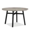 Matty 48" Round Dining Table -Furniluxe 316809 black wood dining table signature 02